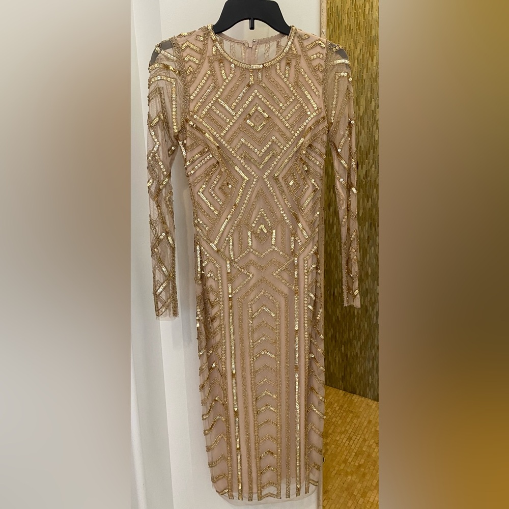 Gorgeous beaded Gianni Bini Cocktail Dress, Size 2